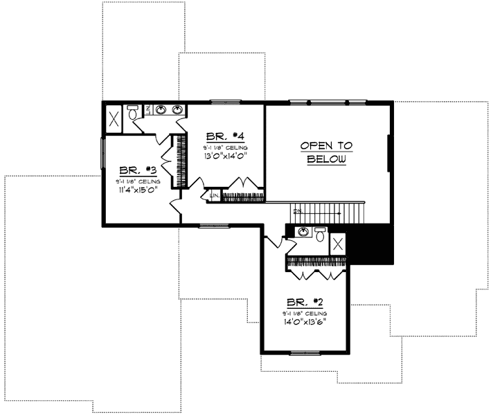 Upper/Second Floor Plan: 7-1317