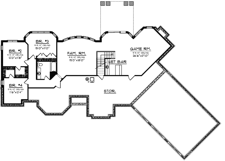 Lower Floor Plan: 7-1320