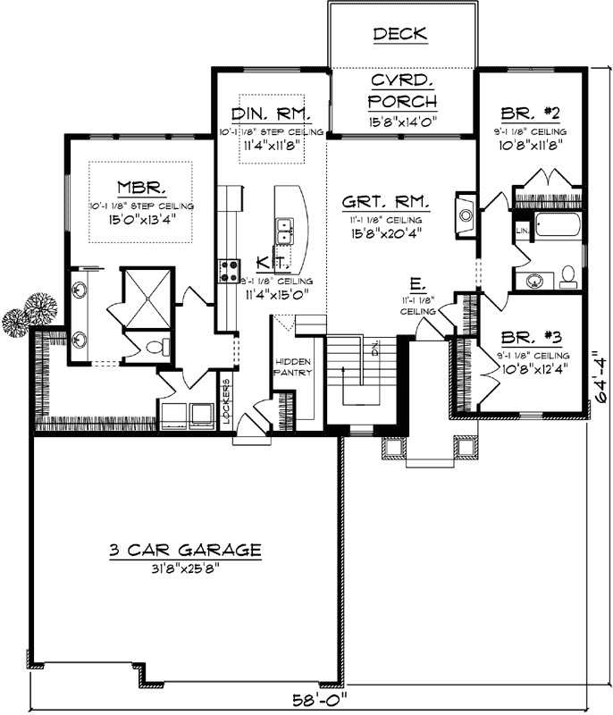 Main Floor Plan: 7-1332