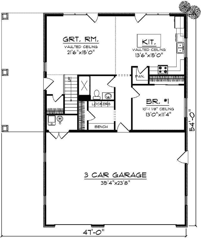 Main Floor Plan: 7-1333