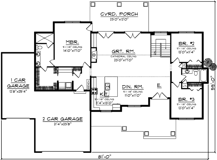 Main Floor Plan: 7-1334