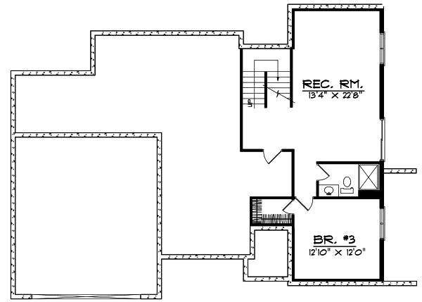 Lower Floor Plan: 7-134