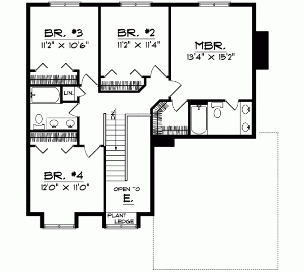 Upper/Second Floor Plan: 7-135
