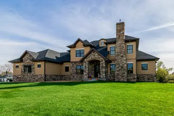 Traditional house plans 7-1366 - front exterior, 5,940 sq ft, 5 bed, 4 bath house plans | Monster House Plans