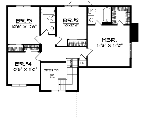 Upper/Second Floor Plan: 7-141