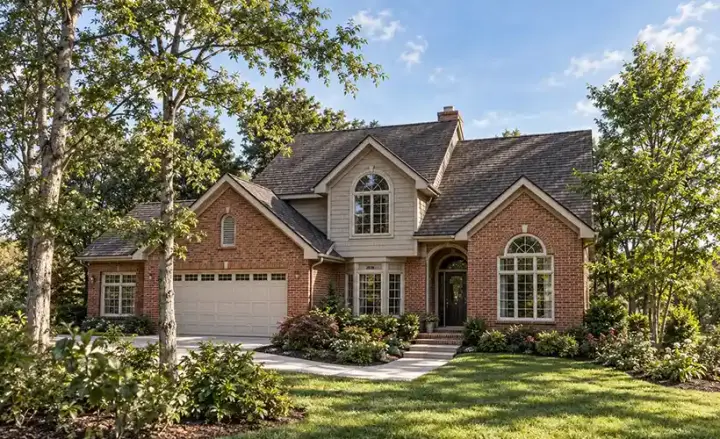 Traditional house plans 7-143 - front exterior, 2,835 sq ft, 4 bed, 2 bath house plans | Monster House Plans