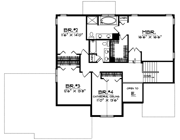 Upper/Second Floor Plan: 7-143