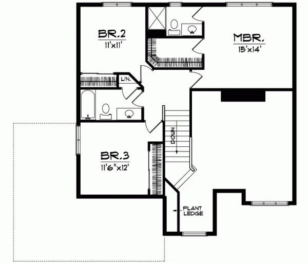 Upper/Second Floor Plan: 7-147
