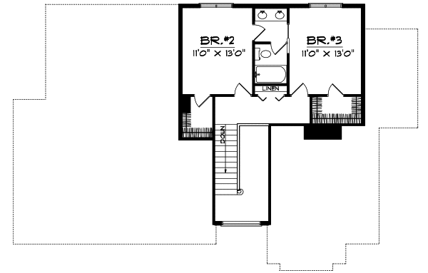 Upper/Second Floor Plan: 7-153