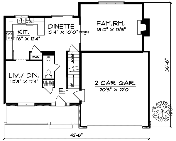 Main Floor Plan: 7-156