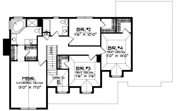 Upper/Second Floor Plan: 7-160