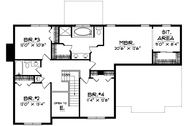Upper/Second Floor Plan: 7-161