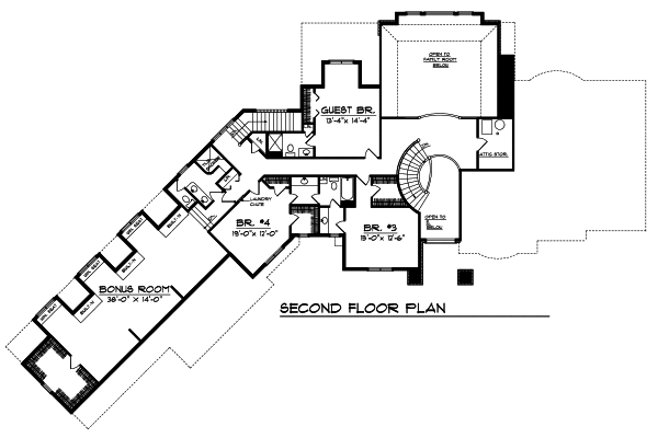 Upper/Second Floor Plan: 7-163