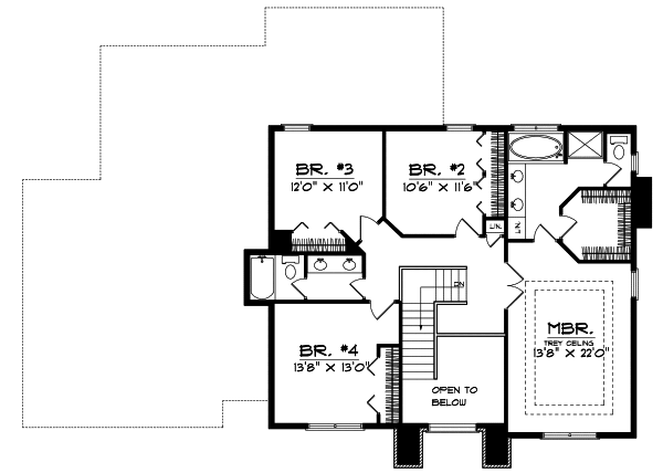 Upper/Second Floor Plan: 7-165