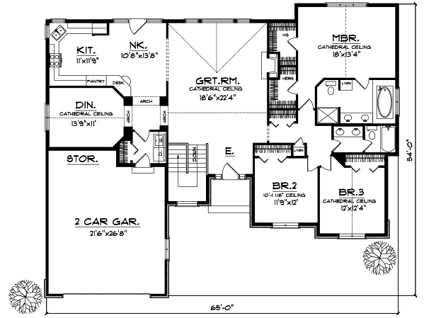 Main Floor Plan: 7-166