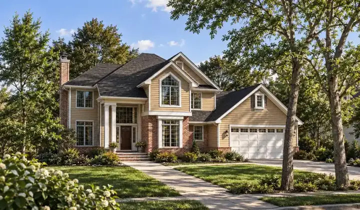 Traditional house plans 7-174 - front exterior, 2,493 sq ft, 4 bed, 2 bath house plans | Monster House Plans