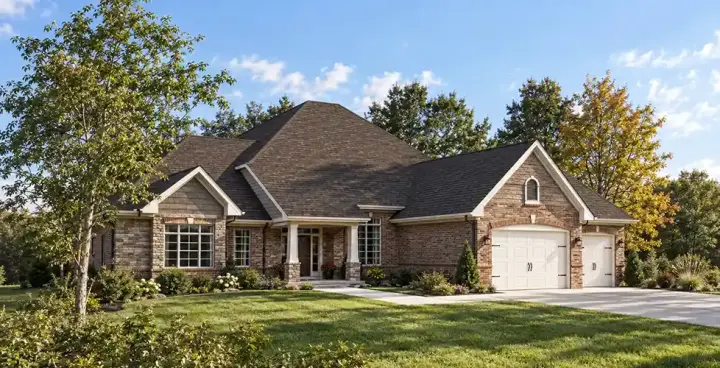 European house plans 7-182 - front exterior, 1,916 sq ft, 3 bed, 2 bath house plans | Monster House Plans