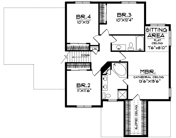 Upper/Second Floor Plan: 7-184