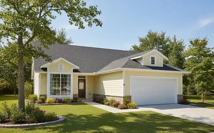 Traditional house plans 7-185 - front exterior, 1,360 sq ft, 3 bed, 2 bath house plans | Monster House Plans