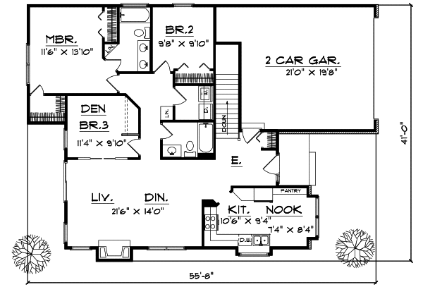 Main Floor Plan: 7-185