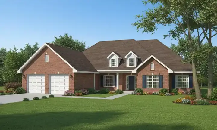 Traditional house plans 7-186 - front exterior, 2,171 sq ft, 3 bed, 2 bath house plans | Monster House Plans