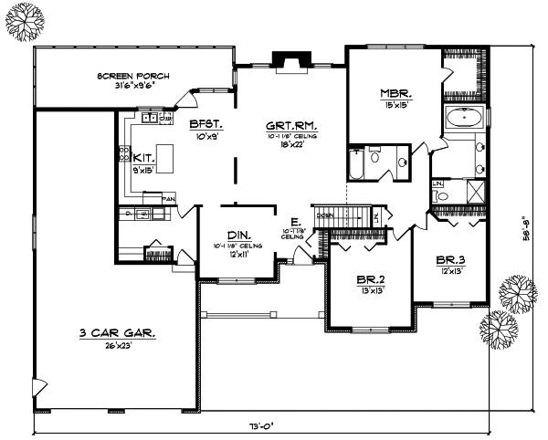 Main Floor Plan: 7-186