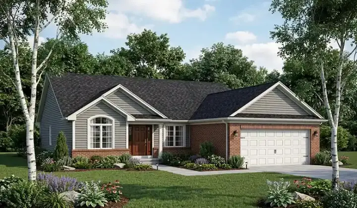 Traditional house plans 7-189 - front exterior, 1,451 sq ft, 3 bed, 2 bath house plans | Monster House Plans