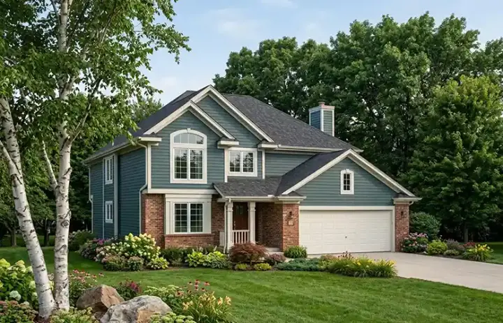 Traditional house plans 7-195 - front exterior, 2,118 sq ft, 4 bed, 2 bath house plans | Monster House Plans