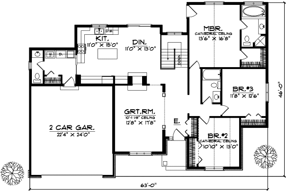 Main Floor Plan: 7-196