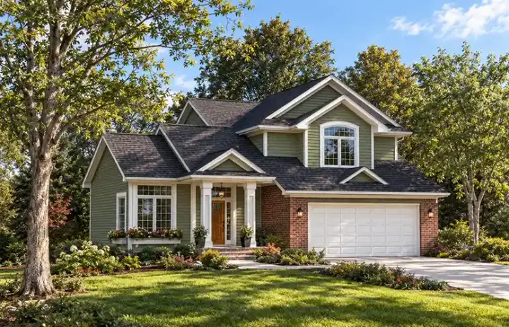 Traditional house plans 7-197 - front exterior, 1,584 sq ft, 3 bed, 2 bath house plans | Monster House Plans