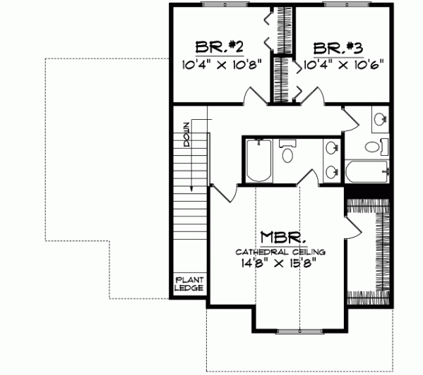 Upper/Second Floor Plan: 7-197