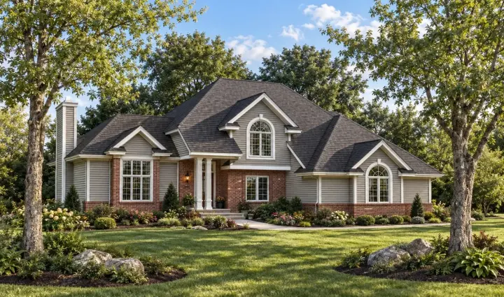 Traditional house plans 7-202 - front exterior, 1,752 sq ft, 3 bed, 2 bath house plans | Monster House Plans
