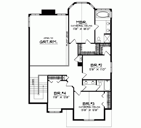 Upper/Second Floor Plan: 7-206