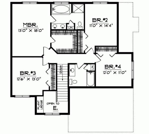 Upper/Second Floor Plan: 7-207