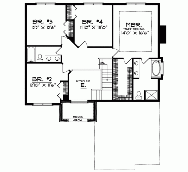 Upper/Second Floor Plan: 7-208