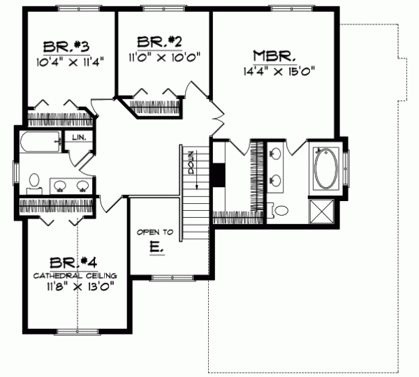 Upper/Second Floor Plan: 7-210