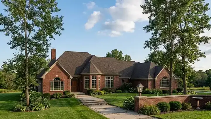 European house plans 7-224 - front exterior, 2,600 sq ft, 3 bed, 2 bath house plans | Monster House Plans