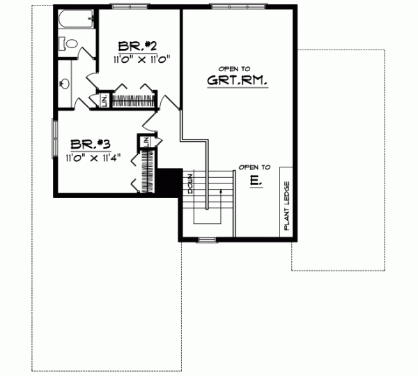 Upper/Second Floor Plan: 7-233