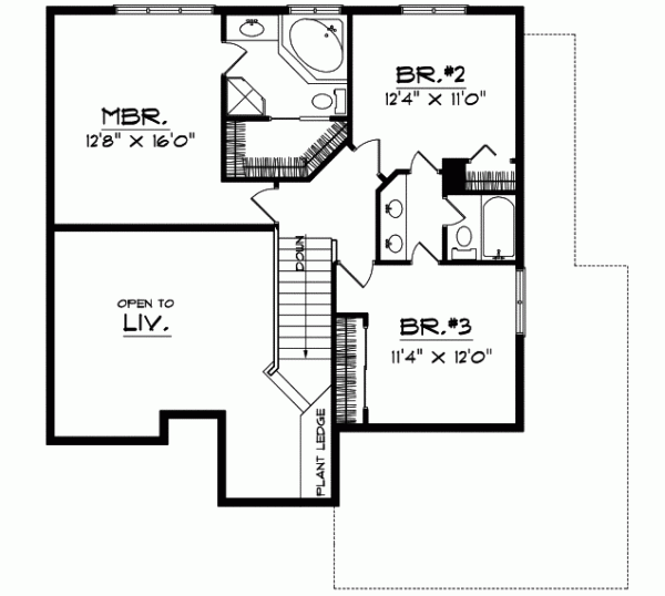 Upper/Second Floor Plan: 7-242