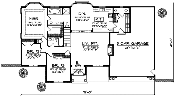 Main Floor Plan: 7-250