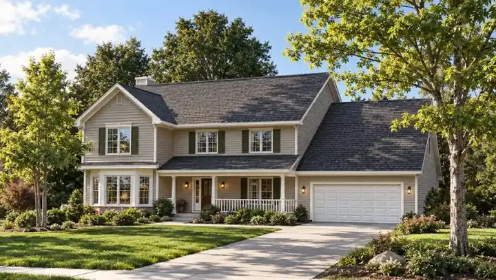 Traditional house plans 7-251 - front exterior, 2,368 sq ft, 4 bed, 2 bath house plans | Monster House Plans