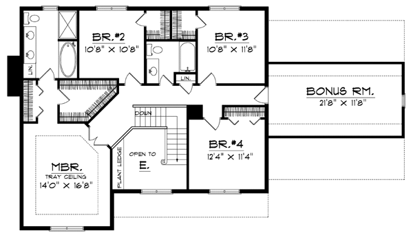 Upper/Second Floor Plan: 7-251