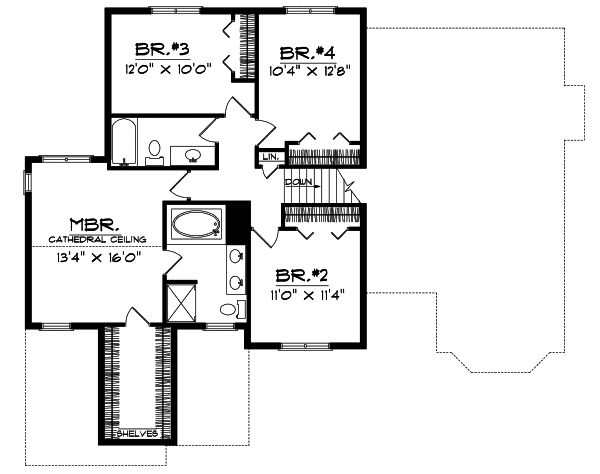 Upper/Second Floor Plan: 7-253