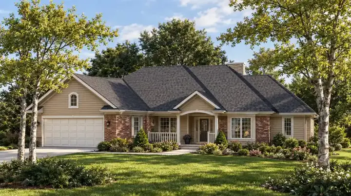 Traditional house plans 7-254 - front exterior, 1,919 sq ft, 3 bed, 2 bath house plans | Monster House Plans