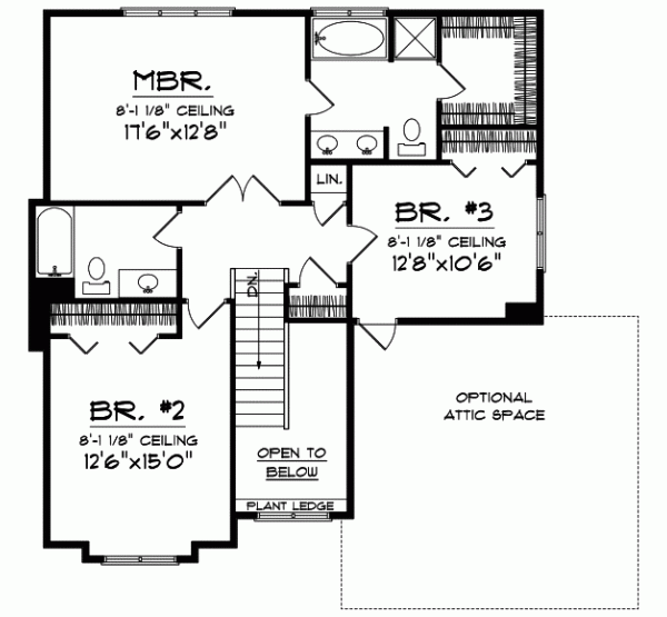 Upper/Second Floor Plan: 7-255