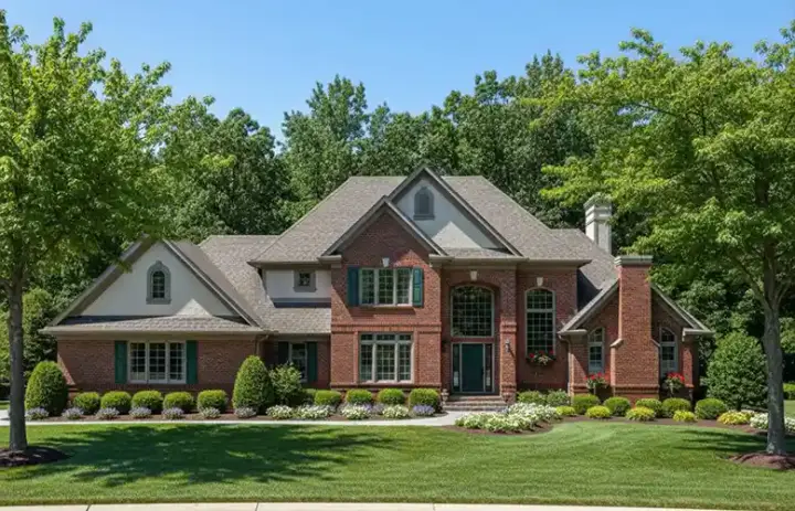 European house plans 7-260 - front exterior, 3,093 sq ft, 4 bed, 3 bath house plans | Monster House Plans