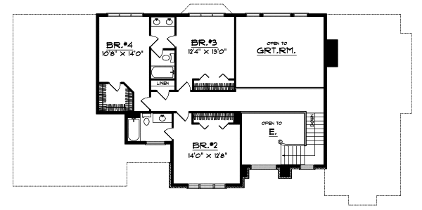 Upper/Second Floor Plan: 7-260