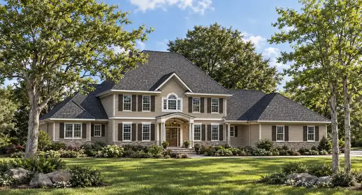 Traditional house plans 7-274 - front exterior, 2,736 sq ft, 4 bed, 2 bath house plans | Monster House Plans
