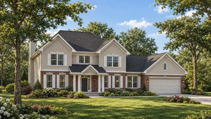 Traditional house plans 7-275 - front exterior, 3,124 sq ft, 4 bed, 2 bath house plans | Monster House Plans