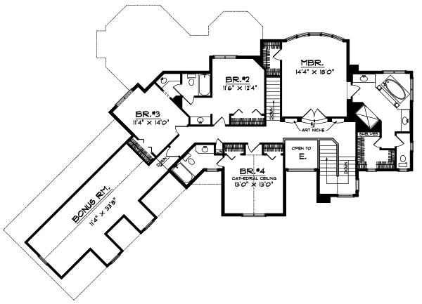 Upper/Second Floor Plan: 7-276